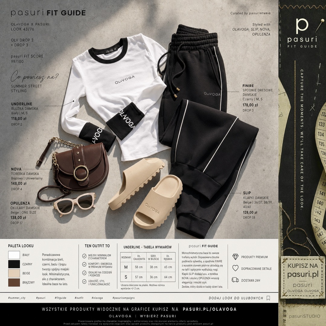 PASURI FIT GUIDE: Stylizacja OLAVOGA: letnia miejską elegancja w proporcjach