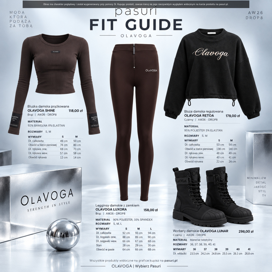 Jak łączyć brąz z czarnym - gotowy outfit od OLAVOGA
