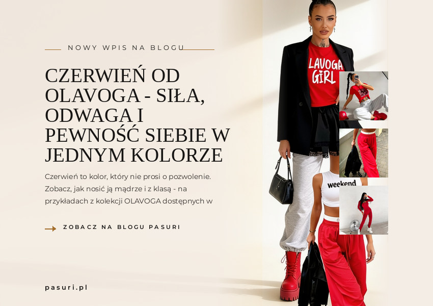 Czerwień od OLAVOGA - siła, odwaga i pewność siebie w jednym kolorze – PASURI FIT GUIDE