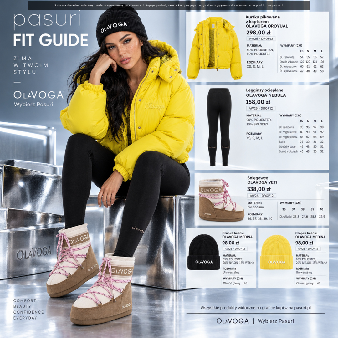 Jak stylowo nosić żółtą puchówkę? Zimowy look z marką OLAVOGA
